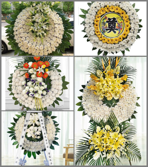 四川成都金堂县赵家镇红梁村花圈速递